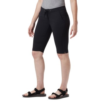 Columbia Anytime Outdoor Long, Pantalones Cortos Negros Para Mujer | 276104-YHA